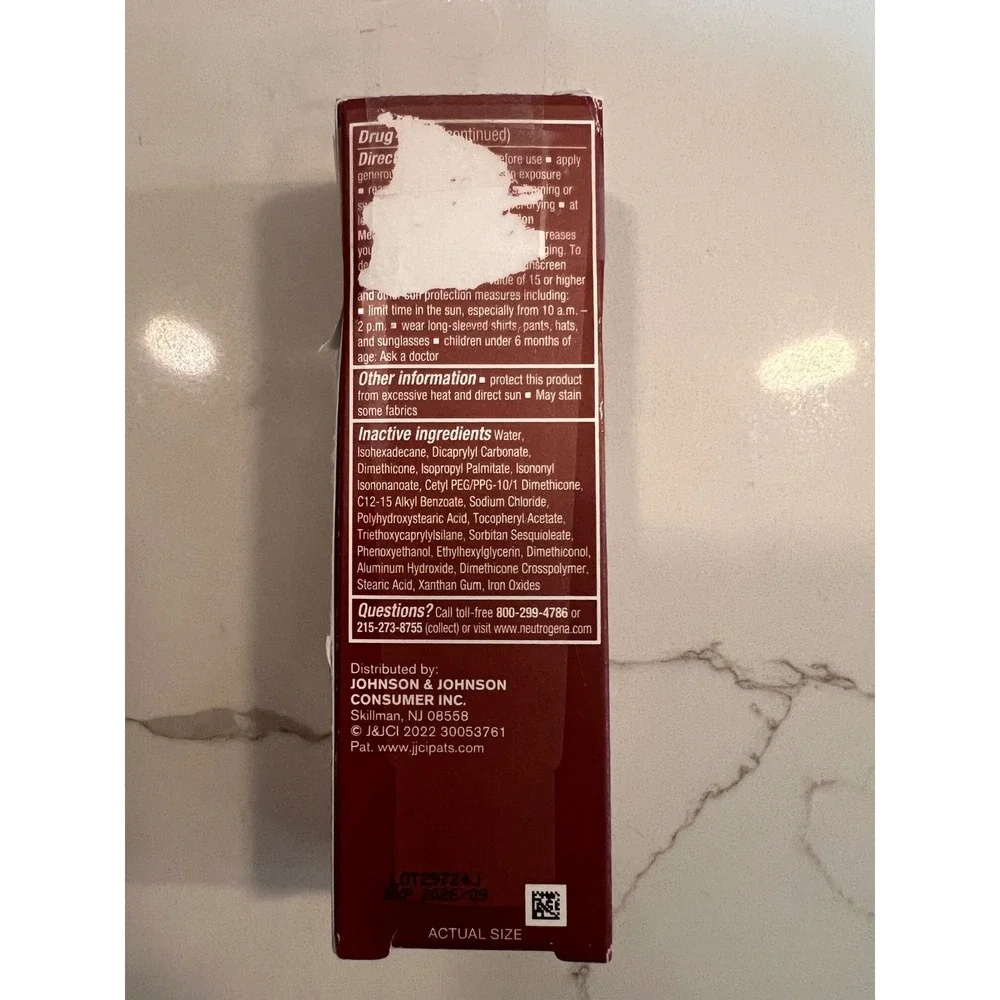 Neutrogena Purescreen Mineral UV-Tint Face Liquid SPF 30 Deep 1.1oz Sunscreen